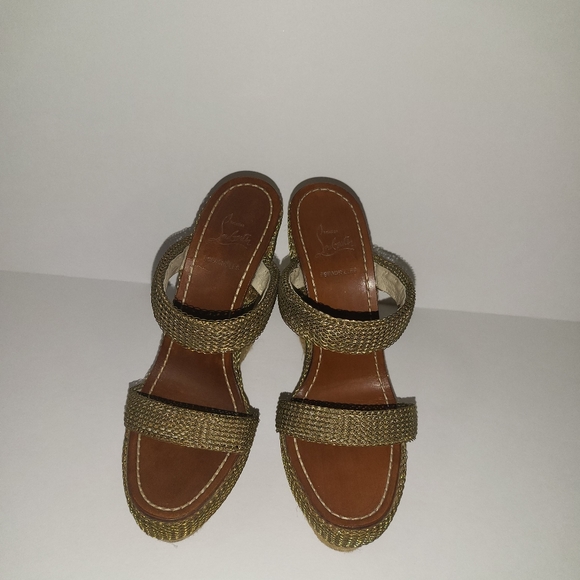 Christian Louboutin Shoes - Christian Louboutin espadrille Wedge sandals